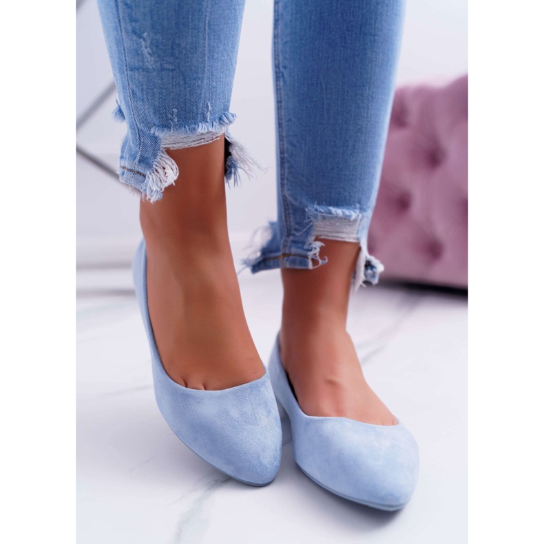 SEA Blaue Damen Ballerinas Wildleder Bueno 2