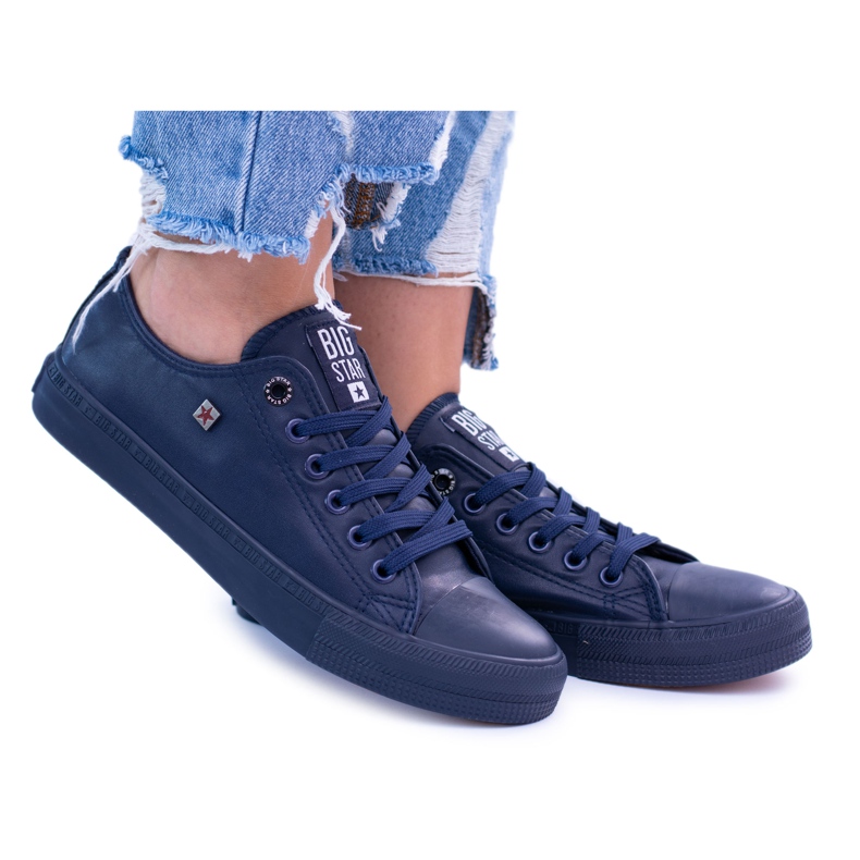 Big Star Damen Marineblau Sneakers Monokolor BB274742 navy blau 1