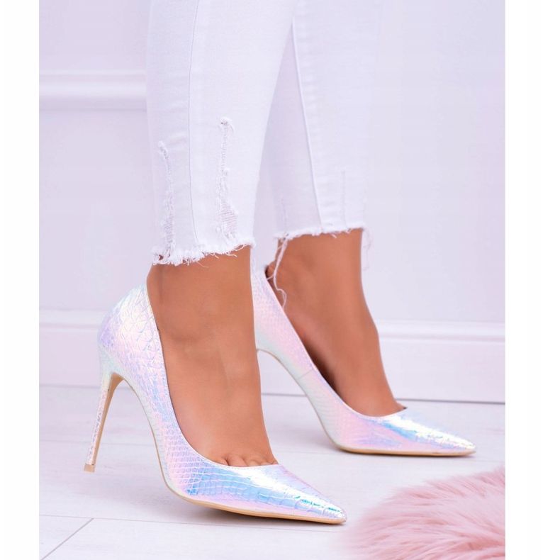 Damen High Heels Lu Boo Spitz Pink Benzin Glam mehrfarbig 2