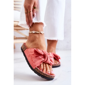 PS1 Korallenschuhe für Damen mit Schleife Wendy Cork rosa 1