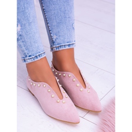 Lu Boo Rosa Brogues mit Cutouts Perlen Merseo 2