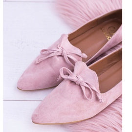 Lu Boo Pink Ballerina In Lordsy Spitz Wildleder Feliciano rosa 1
