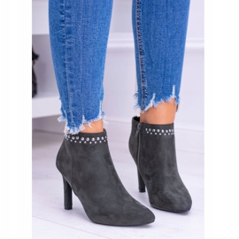 Vinceza Olivgrüne Stiefel für Damen auf Nieten mit hohem Absatz Bemi 2