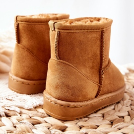 FRROCK Warme Kinder-Jugend-Schneestiefel Khaki Gooby gelb 2