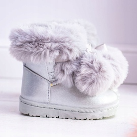 FRROCK Szare Gewärmte Kinder-Jugend-Schneestiefel Roofy grau 2