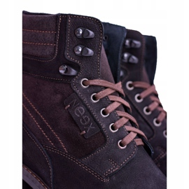 Neex Schwarz Leder Herren Warme Stiefel Grigor 1