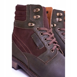 Neex Olivgrüne Herren Warme Stiefel Grigor braun 2