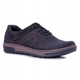 KOMODO Schwarze Herren Casual Ventrillo Schuhe 1