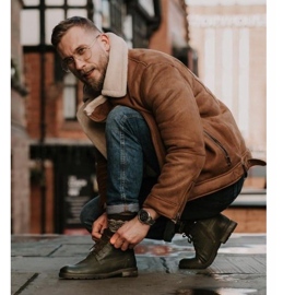 Neex Olivgrüne Herren Warme Stiefel Kobe 1