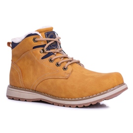 Vico Warme Herren Trekkingschuhe mit Camel Nuss Fleece braun 1