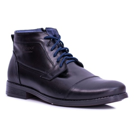 Nikopol Schwarze Herren Lederstiefel mit Reißverschluss von Gregory 1