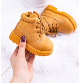 FRROCK Warme Trappers Stiefel für Kinder Camel Dexter braun 1