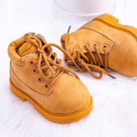 FRROCK Warme Trappers Stiefel für Kinder Camel Dexter braun 2