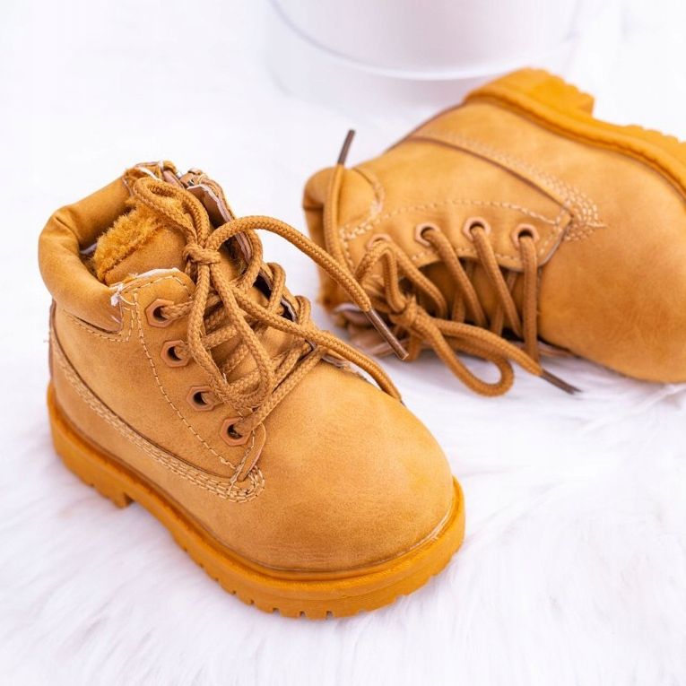 FRROCK Warme Trappers Stiefel für Kinder Camel Dexter braun 2