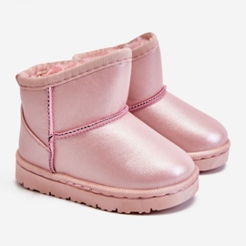FRROCK Warme rosa Scooby Schneestiefel für Kinder 1