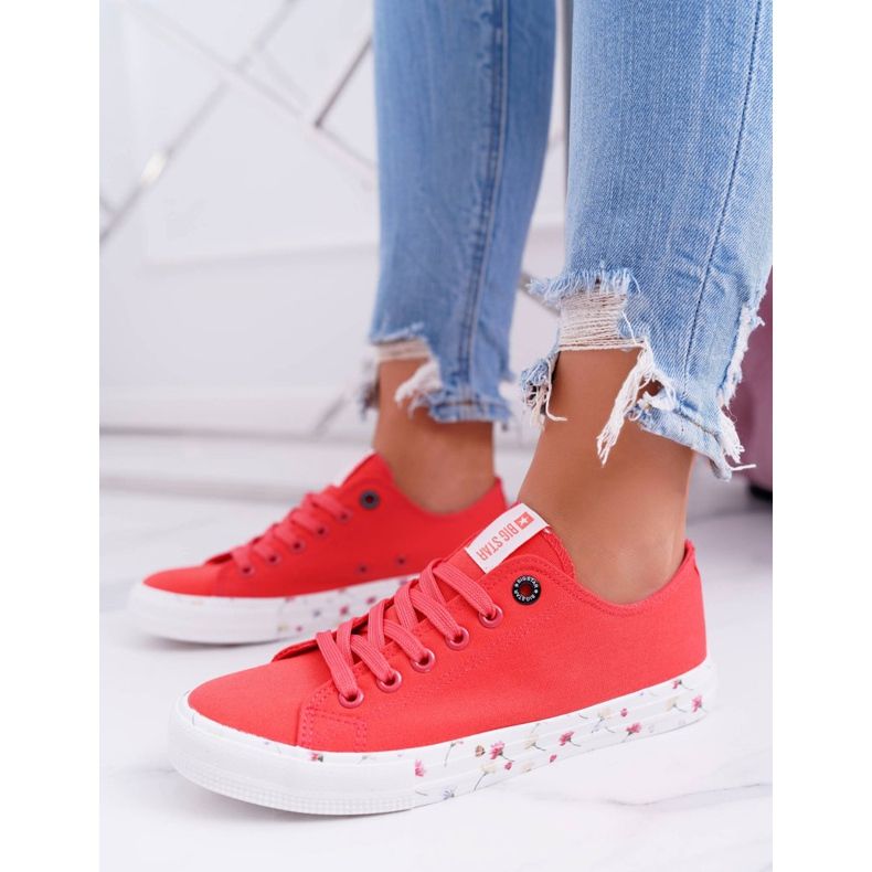 Damen Sneaker Low Big Star Rot DD274709 2