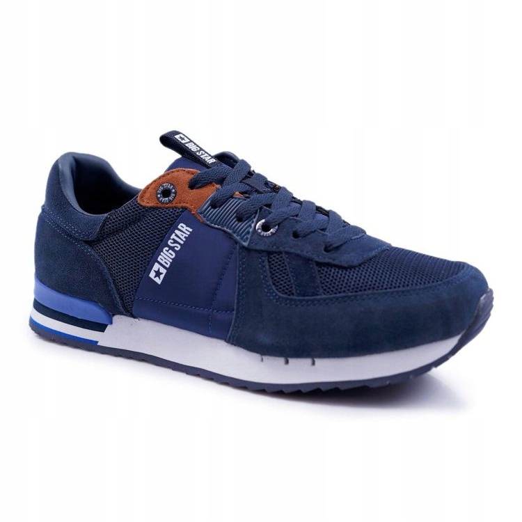 Herren Sportschuhe Big Star Wildleder Marineblau DD174321 navy blau 2