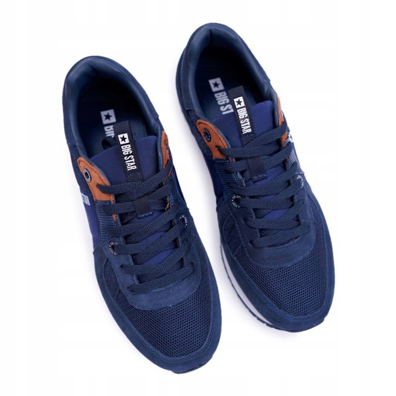 Herren Sportschuhe Big Star Wildleder Marineblau DD174321 1
