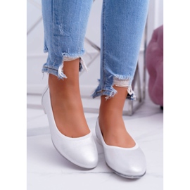 Damen Ballerinas Sergio Leone Silver Plex grau 2