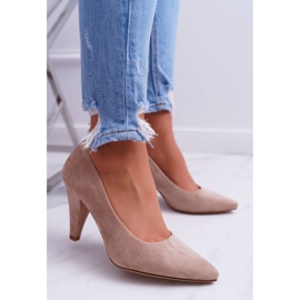 Damen Pumps Sergio Leone PB139 Beige Felice 2