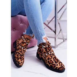 NFR Pantherstiefel mit Ausschnitten Cadenza braun 1