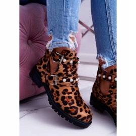 NFR Pantherstiefel mit Ausschnitten Cadenza braun 2