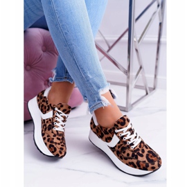 NFR Damen Sportschuhe Leopard SportFreak braun 2