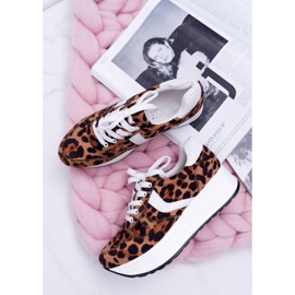 NFR Damen Sportschuhe Leopard SportFreak braun 1