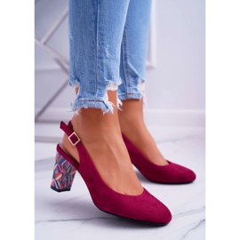 Damen Pumps mit Absatz Sergio Leone SK788 Fuchsia Lati rosa 1