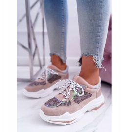 FC1 Damen Sportschuhe Hohe Sohle Rosa Cabana 2