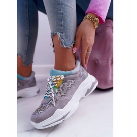 FC1 Damen Sportschuhe Hohe Sohle Grau Cabana 1