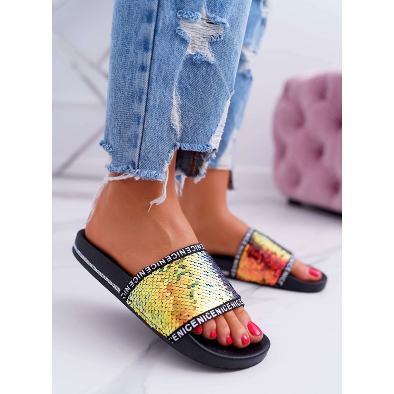 SEA Damen Hausschuhe Gold Iridescent Nice golden 2