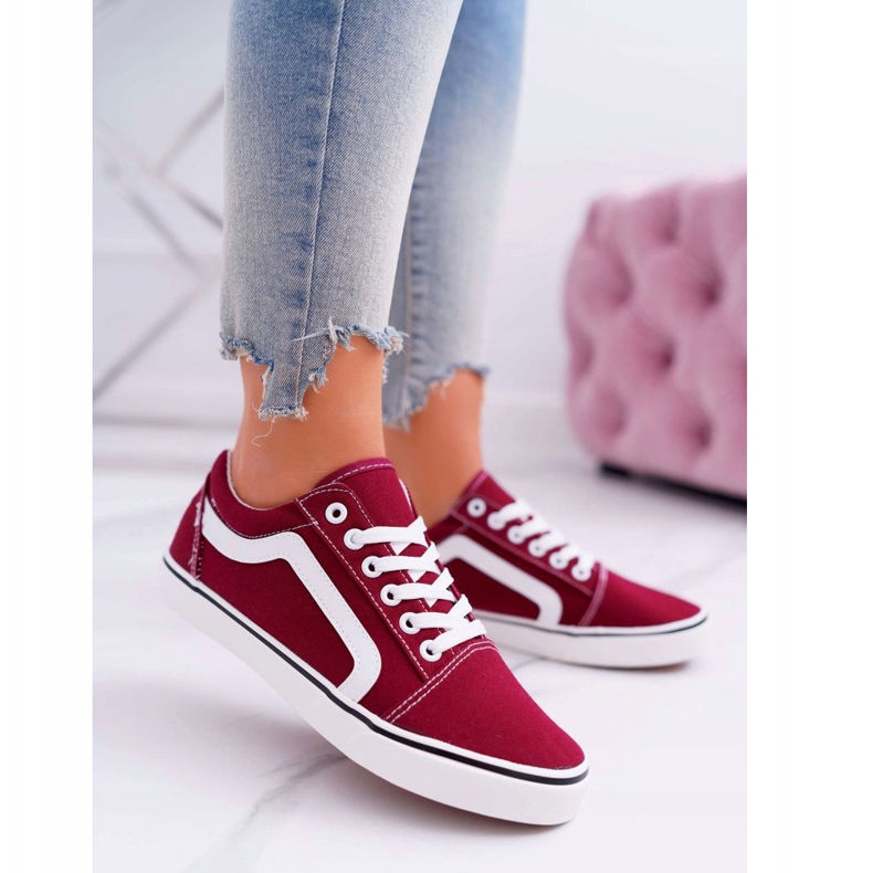 NEWS Damen Sneaker Burgund Bestro rot 1