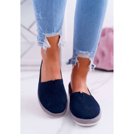 S.Barski Damen Espadrilles Wildleder Marineblau Bimbo navy blau 2