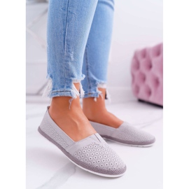 S.Barski Damen Espadrilles Wildleder Grau Bimbo 1
