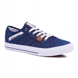 Herren Sneakers Cross Jeans Klassische Jeans Navy Blue DD1R4027 marineblau 1