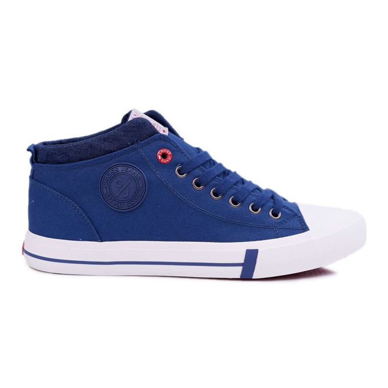 Herren Sneakers High Cross Jeans Stoff Marineblau DD1R4057 1