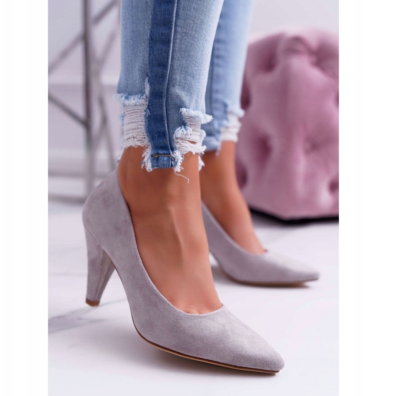 Damen Pumps Sergio Leone PB139 Grau Felice 1