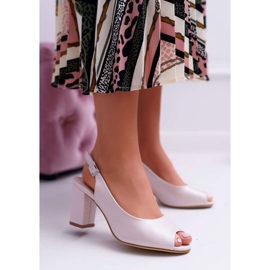 Damen Sandalen mit hohem Absatz Sergio Leone SK765 Pink Pearl Vime rosa 2