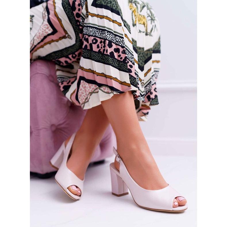 Damen Sandalen mit hohem Absatz Sergio Leone SK765 Pink Pearl Vime rosa 1