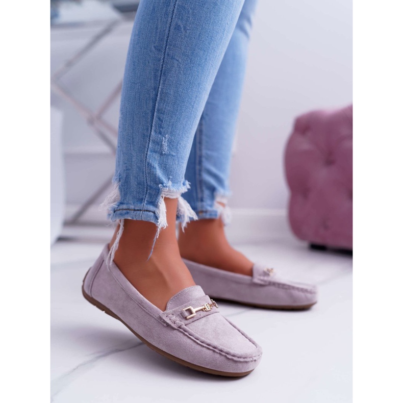 CON Damen Loafer Helles Öko-Wildleder Lila Pink Think rosa 1