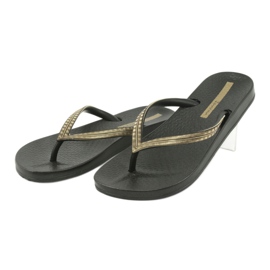 Ipanema 82763 schwarze Flip-Flops gelb 2