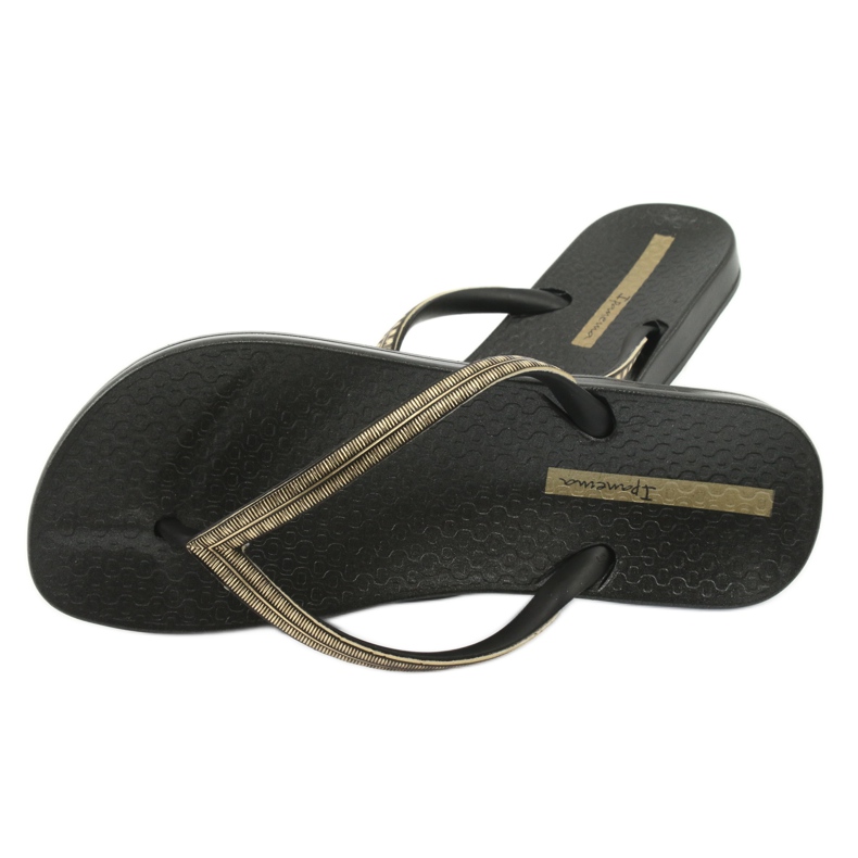 Ipanema 82763 schwarze Flip-Flops gelb 3