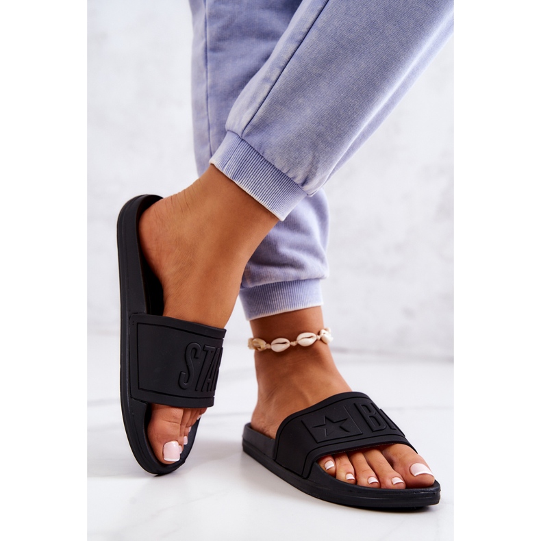 Damen Hausschuhe Big Star Schwarz DD274A271 2