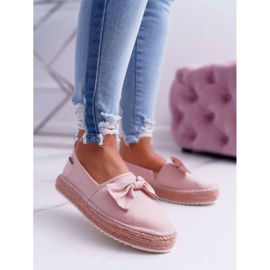Damen Espadrilles Material Big Star Pink DD274785 rosa 1