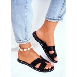 ADY Damen Hausschuhe Jet Black Montiago schwarz 2