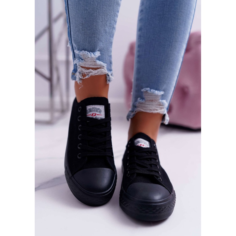 Smith's schwarze niedrige Sneakers für Damen 2