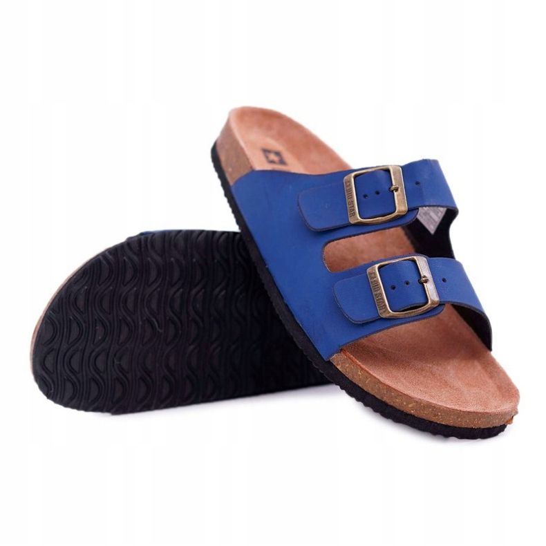 Herren Hausschuhe mit Schnallen Big Star Marineblau DD174604 navy blau 1