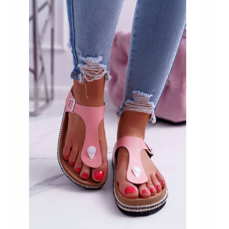 Rosa Flip-Flops für Damen Big Star DD274133 2