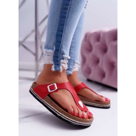 Damen Flip-Flops Rot Big Star DD274128 1